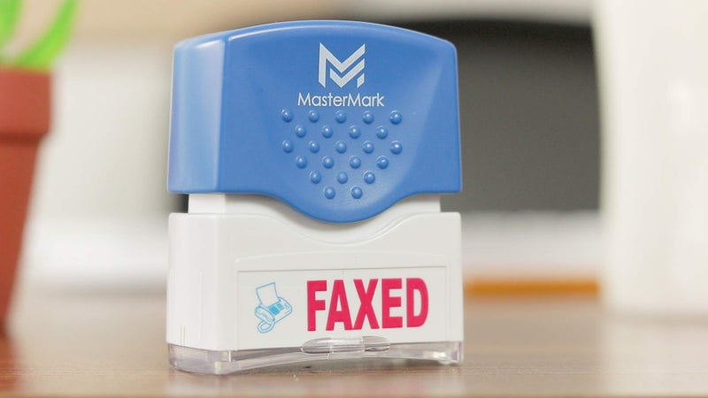 MasterMark Premium 2-Color Pre-Inked Office Stamp (Faxed) - Image 2